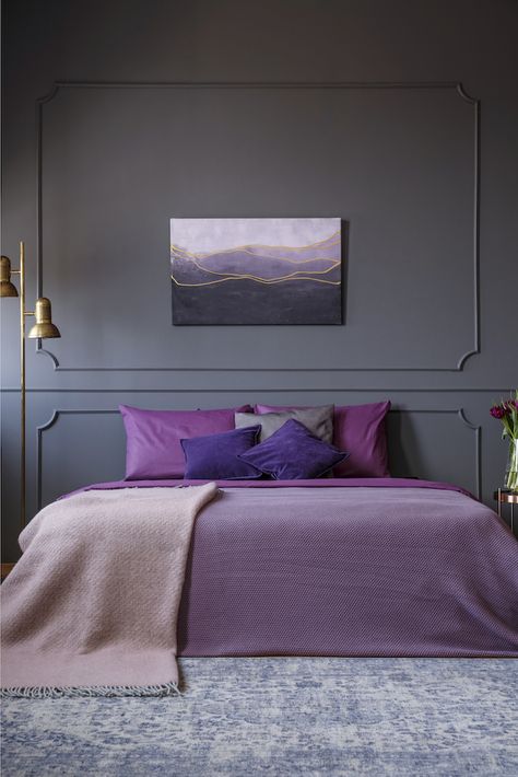 Spare Bedrooms, Lavender Bedroom, Purple Bedroom Decor, Best Bedroom Colors, Bedroom Blue, Purple Bedrooms, تصميم داخلي فاخر, Purple Bedroom, Fresh Perspective