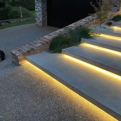 #geostoneallconcreteservices on Instagram | Hashtags Namų Interjeras, Exterior Stairs, Concrete Stairs, Floating Stairs, Instagram Hashtags, Concrete Decor, Outdoor Bbq, Stairs Design, The Team