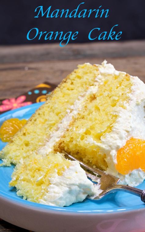 This Mandarin Orange Cake is SO light and delicious and it starts with a cake mix.  I love to make this cake in the Spring.  It's the easiest cake you'll ever make and it will disappear in minutes, I promise! #cake #mandarinorangecake #peapickingoodcake #piglickingoodcake #mycountrytable #springcakes Manderine Orange Cake, Orange Dreamsicle Cake, Mandarin Orange Cake Recipe, Dreamsicle Cake, Orange Pineapple Cake, Mandarin Orange Cake, My Country Table, Cake Chorizo, Cake Form