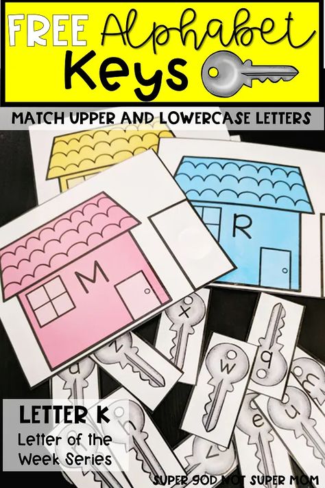 Lively Letters Program, Key Activities For Preschool, House Preschool Activities, Letter K Preschool Activities, Letter K Activities, Preschool Literacy Activities, Letter K Preschool, Letter M Activities, Family Activities Preschool