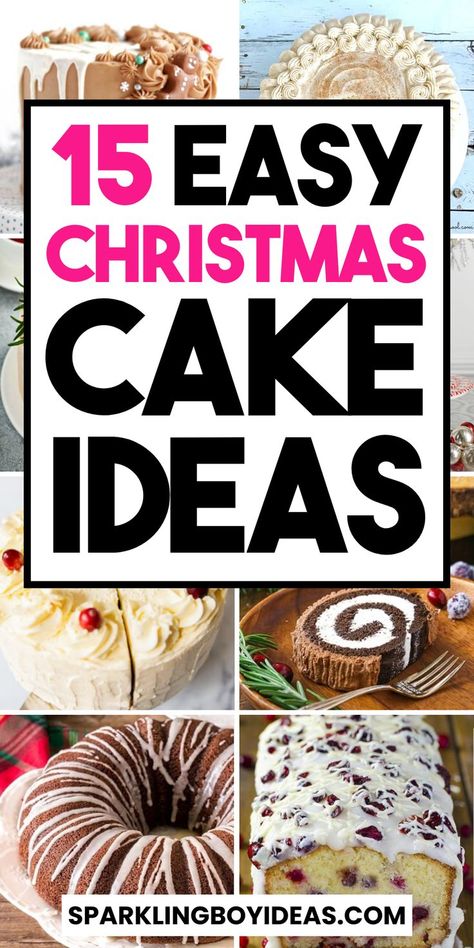 Create magical moments with our easy Christmas cakes. Explore holiday baking recipes and festive cake decorations to make homemade holiday cakes that are simply unforgettable. Try your hand at classic Yule log cakes, gingerbread cakes, fruitcakes, and more. Elevate your Christmas cake decorating game with our top Christmas cake toppers and ideas. Dive into the world of eggnog cake, red velvet Christmas cake, and snowflake cake designs. Spread holiday cheer with these Christmas desserts. Easy Christmas Cakes, Gingerbread Cakes, Holiday Cake Recipes, Eggnog Cake, Christmas Cakes Easy, Creative Dessert Recipes, Christmas Themed Cake, Yule Log Cake, Snowflake Cake