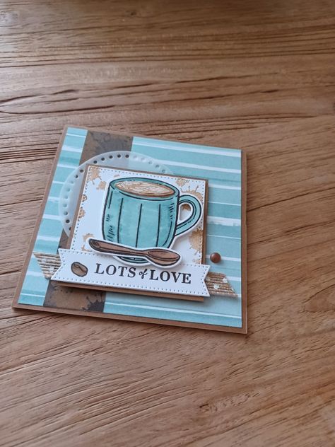 Stampin Up Coffee Cafe, A Little Latte Stampin Up Cards, Stampin Up A Little Latte, Stampin Up Latte Love, Latte Love Stampin Up Cards, Coffee Themed Cards, Coffee Prints, Cafe Cards, Coffee Theme