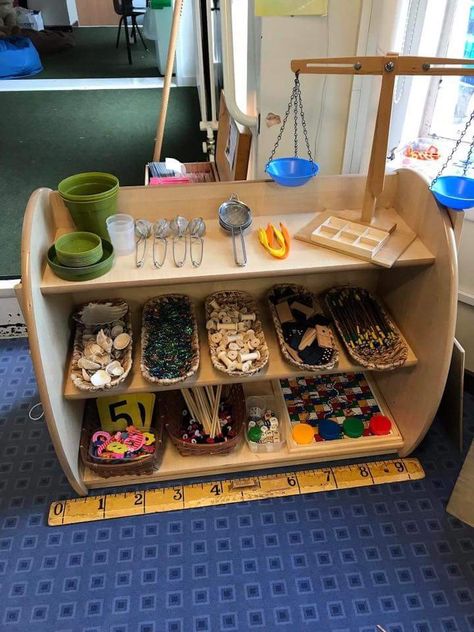 Loose Parts Area, Nature Based Classroom, Play Based Classroom, Reggio Emilia Classroom, Loose Parts Play, Reggio Inspired Classrooms, Eyfs Classroom, Reggio Classroom, Preschool Rooms