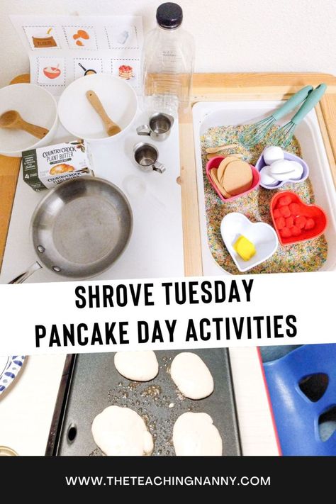 Pancake Day Activities, Camping Themed Activities, Shrove Tuesday Pancakes, Fasting And Prayer, Country Crock, Paper Towel Tubes, Shrove Tuesday, Preschool Projects, Sequencing Activities