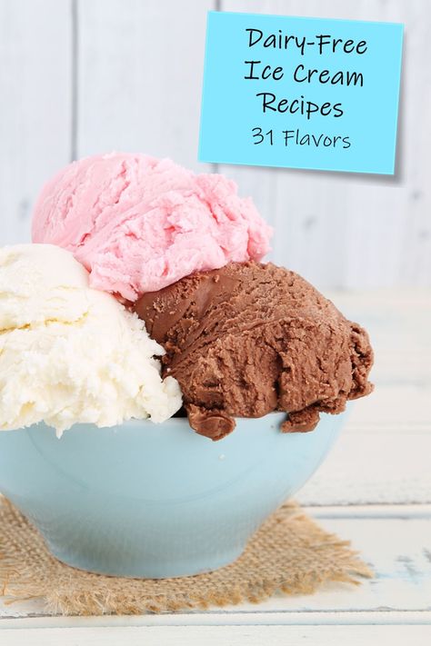 Dairy-Free Ice Cream Recipes: 31 Flavors Worth Churning Out Homemade Ice Cream Dairy Free, Homemade Dairy Free Ice Cream, Horchata Ice Cream, Ice Cream Dairy Free, Lavender Ice Cream, Raspberry Ice Cream, Pecan Ice Cream, Chocolate Cookie Dough, Dairy Free Ice Cream