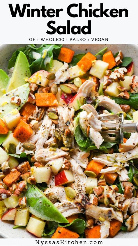 Chicken Green Salad, Chicken Salad Gluten Free, Dairy Free Salads, The Best Salad, Chicken Salad With Apples, Dairy Free Soup, Best Salad, Favorite Salad, Warm Salad