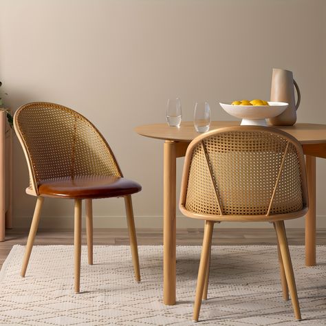 Faster shipping. Better service Dining Room Brown, Boucle Dining Chairs, Modern Kitchen Dining Room, Chairs For Dining Room, Modern Kitchen Dining, Room Brown, Mid Century Modern Kitchen, Mid Century Dining Chairs, Dining Chairs Set