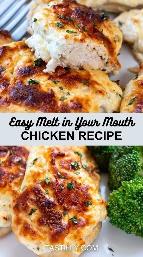 This extremely delicious Melt-In-Your-Mouth Chicken entree will blow your mind with its simplicity and amazing flavor. Chicken In Buttermilk, Buttermilk Marinated Chicken, Chicken Breast Casserole Recipes, Chicken Breast Casserole, Melt In Your Mouth Chicken, Chicken Entree, Chicken Boneless Breast Recipes, Marinating Chicken Breast, Chicken Entrees