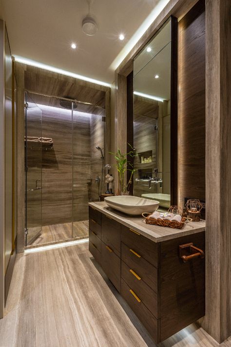 Bathroom Ideas Indian, Stylish Bathroom Design, Zen Bathrooms, Mumbai Apartment, Home Interior Inspiration, Indian Bathroom, Balcony Makeover, Bathroom Vent Fan, Bathroom Accessories Design