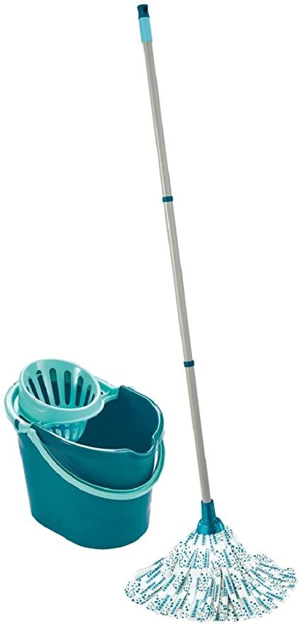 Leifheit 0, Turquoise, 0: Amazon.co.uk: Kitchen & Home Mop And Bucket, Cleaning Mops, Microfiber Mops, Mop Heads, Easter Shopping, Floor Care, Design Your Dream House, Brooms, Household Supplies