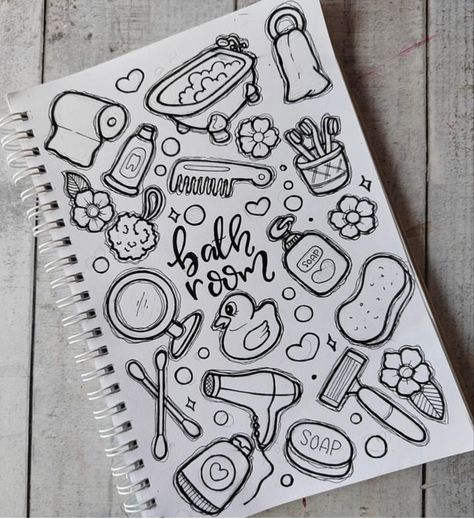 Easy Doodle Art Colourful, Cute Diary Ideas Writing, Wall Doodles, Doodle Art Name, Small Doodles, Volleyball Tryouts, Doodle Art For Beginners, Doddle Art, Reference Ideas