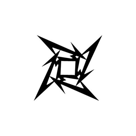 Metallica Logo Tattoo, Final Fantasy Tattoo, Metallica Tattoo, Metallica Black Album, Metallica Logo, Palm Tattoos, Ninja Star, Elbow Tattoos, Metal Tattoo