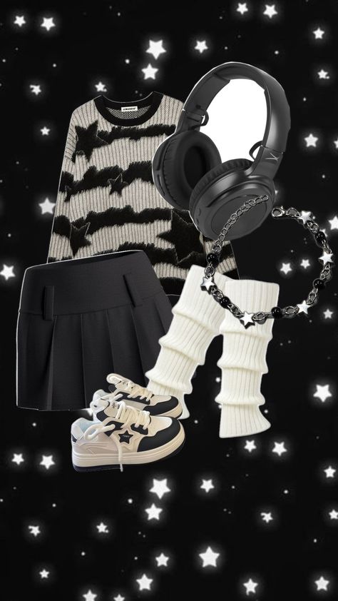 ★Stargirl outfit!! Rock Star Aesthetic Outfit, Star Outfit Aesthetic, Spacecore Fashion, Stargirl Aesthetic Outfits, Star Girl Aesthetic Outfits, Stargirl Fashion, Star Girl Outfit, Stargirl Style, Stargirl Outfits