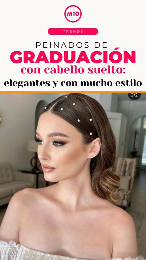 Descubre exquisitos peinados para graduación con cabello suelto que realzarán tu belleza y confianza en ese día especial. Encuentra opciones sofisticadas y elegantes para lucir deslumbrante en tu gran día de graduación. Peinados sueltos para graduación PEINADOS CON CABELLO LARGO Ondas sueltas con trenza lateral Las ondas sueltas siempre son una opción elegante y atemporal para el cabello largo. Añade un toque especial con una trenza lateral que se integre perfectamente con tus ondas. Peinados De Graduacion Suelto, Peinados Para Graduacion Sueltos, Starry Night Wedding, Wedding Night, Weeding, Makeup Tutorial, Hair Styles, Makeup, Hair