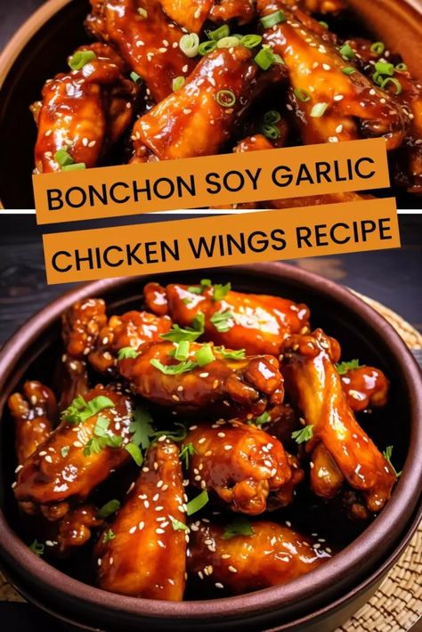 Last Updated on October 1, 2023 Prepare yourself for a culinary journey to South Korea with this delicious Bonchon Soy Garlic Chicken Wings recipe. This dish is not just your typical fried chicken; it’s a perfect fusion of crispiness and flavor that leaves an unforgettable taste in your mouth. The secret lies in its double-frying ... <a title="Bonchon Soy Garlic Chicken Wings Recipe – Hungarian Chef" class="read-more" href="https://hungarianchef.com/bonchon-soy-garlic-chicken-wings-reci... Korean Soy Garlic Chicken, Bon Chon Soy Garlic Recipe, Bonchon Soy Garlic Recipe, Double Fried Chicken Wings, Chicken Wings Recipes For Dinner, Bonchon Chicken Recipe, Soy Garlic Korean Fried Chicken, Korean Chicken Recipes, Garlic Soy Chicken