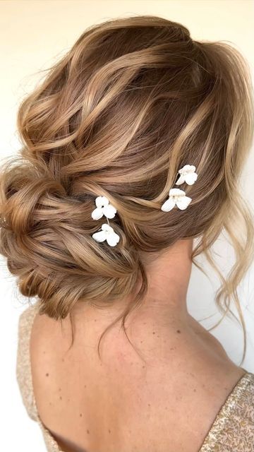 The Updo Darling 🌿 on Instagram: "Style with me & see how I created this whimsical low bun ✨" Whimsical Wedding Hair, Low Bun Wedding Hair, Wedding Hair Brunette, Wedding Bun, Loose Buns, Low Updo, Loose Updo, Hair Upstyles, Bridal Hair Updo