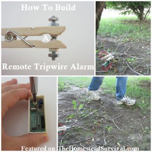 Trip Wire Alarm, Trip Wire, Perimeter Security, Doomsday Prepping, By Any Means Necessary, Urban Survival, Survival Techniques, Zombie Survival, Homestead Survival