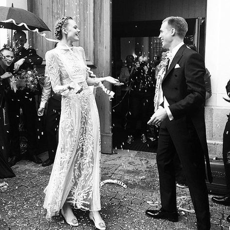 Frida-Gustavsson-Wedding Valentino Wedding Dress, Moss Wedding, Celebrity Wedding Photos, Frida Gustavsson, Valentino Runway, Magic Night, Holy Matrimony, Valentino Gowns, Celebrity Wedding Dresses