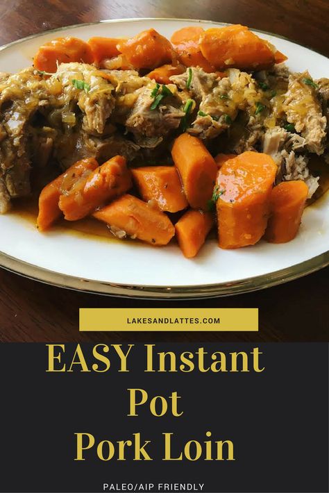 A simple Instant Pot Pork Tenderloin Recipe. Paleo/AIP friendly and DELICIOUS! You won't believe how easy this recipe is - try it! Pork Loin Instant Pot, Instant Pot Pork Loin Recipe, Instant Pot Pork Loin, Instant Pot Pork Tenderloin Recipe, Instant Pot Pork Tenderloin, Roast Meat, Paleo Pork, Ikea Kallax Hack, Tenderloin Recipe