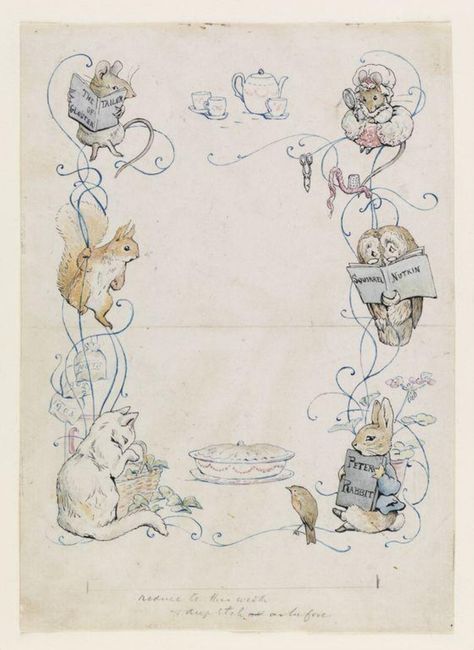 Design | Beatrix Potter | V&A Explore The Collections Beatrix Potter Tattoo, Beatrix Potter Illustrations, Comic Sketch, Beatrice Potter, Peter Rabbit And Friends, Illustration Manga, Potter Art, Drawing Style, Bee Art