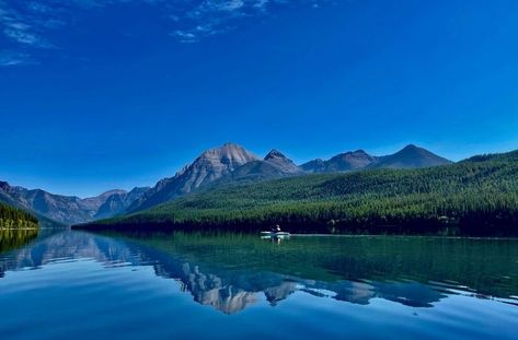 Kayaking at Bowman Lake in Glacier National Park, Montana full frame for best viewing iPhone12PRO MAX 9-4-2021 Glacier National Park Montana, Glacier National, Glacier National Park, Full Frame, The Mountain, Kayaking, Montana, National Park, National Parks