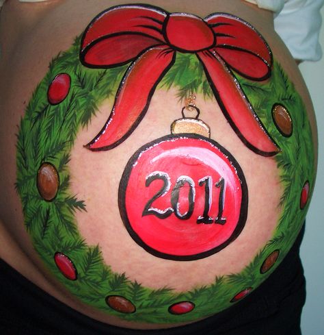 painted christmas baby belly pictures | Face and Prenatal Belly Painting New Jersey | Color By Chris Christmas Belly Painting Pregnant, Belly Painting Pregnant, Baby Belly Pictures, Leopard Face Paint, Bump Painting, Pregnant Belly Painting, Belly Pics, Belly Art, Christmas Face Painting