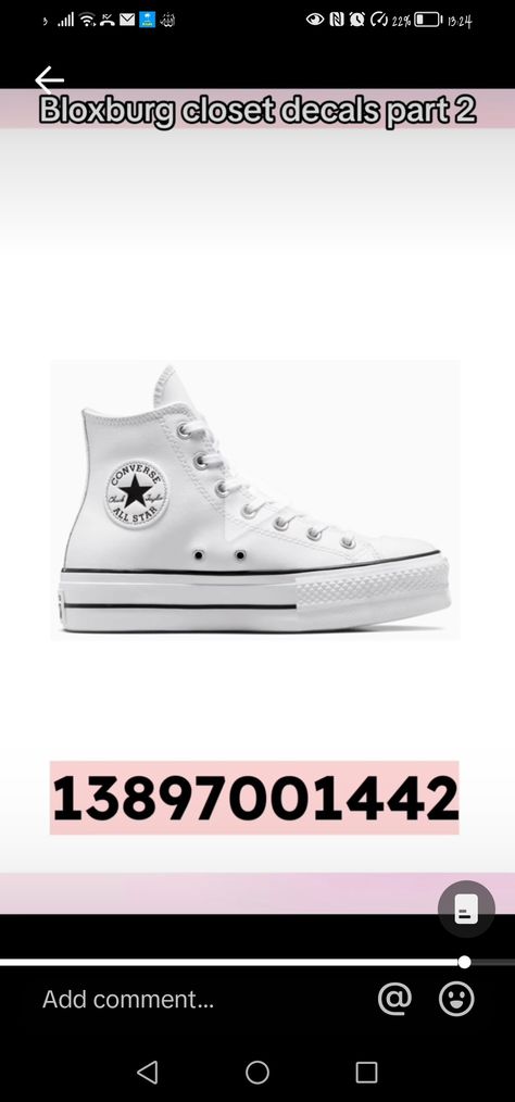 Berry Avenue Codes Converse, Shoe Decals Bloxburg, Bloxburg Shoe Decal Codes, Bloxburg Shoes, Decal Bloxburg, Bloxburg Mansion, Codes Bloxburg, Bloxburg Town, Ombre Curtains