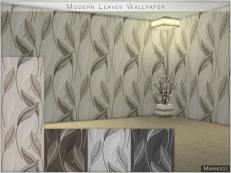 Leaves Wallpaper, Lines Wallpaper, Light And Dark, Leaf Wallpaper, The Sims4, Grey Wallpaper, The Sims, Sims 4, Light In The Dark