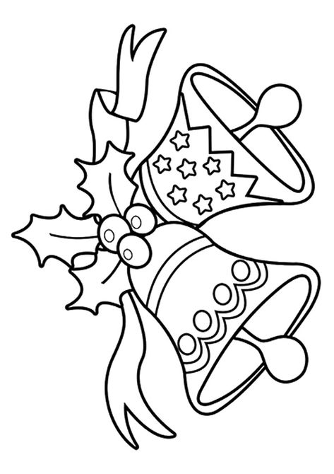 Coloring Page Cristmass Draw, Free Christmas Coloring Sheets, Christmas Window Painting, Free Christmas Coloring Pages, Christmas Coloring Sheets, Printable Christmas Coloring Pages, Christmas Bell, Free Christmas Printables, Christmas Coloring