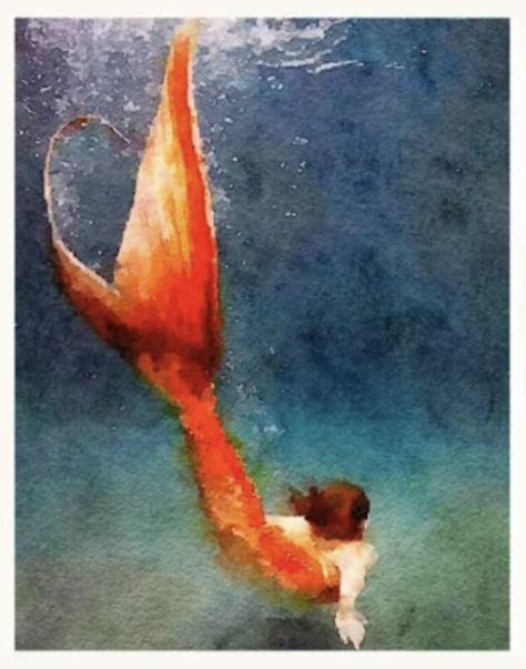 Watercolor Mermaid Paintings Mermaid Paintings, Mermaid Artwork, Watercolor Mermaid, Mermaid Swimming, Mermaid Drawings, Mermaid Painting, Mermaid Pictures, Mermaids And Mermen, Painting Subjects