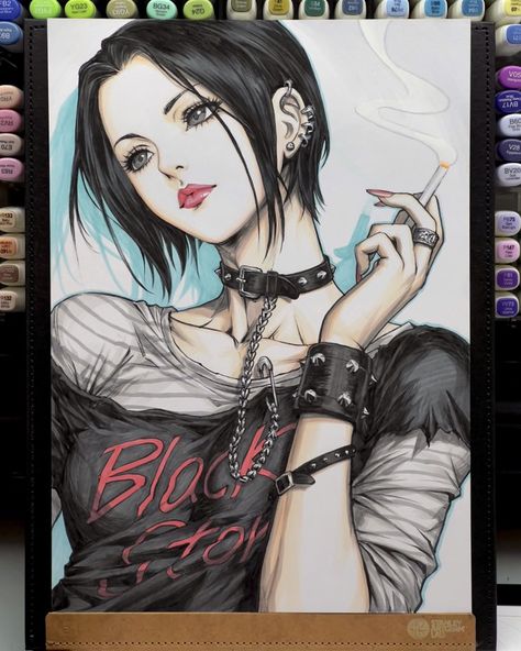 Stanley Artgerm™ Lau on X: "Arttrober Day 28 - Nana Osaki. I’m curious how many of you actually know of this character? #nanaosaki #arttrober2023 " / X Stanley Artgerm, Breathe Art, Side Hip Tattoos, Nana Manga, Scary Movie Characters, Nana Osaki, Beautiful Sketches, Fancy Art, Cartoon Art Styles