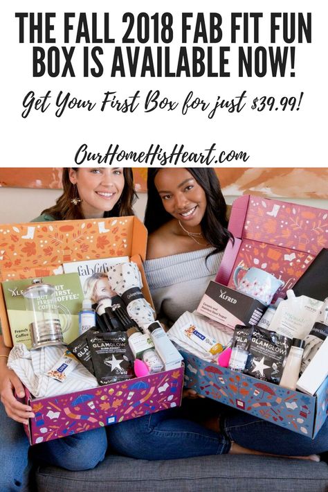 The Fall 2018 Fab Fit Fun Box is Here and you don't want to miss this one! Get All the Details at OurHomeHisHeart.com #fall #fabfitfun #beautytips Fab Fit Fun, Gift Box Ideas, Fab Fit Fun Box, Hair Advice, Box Ideas, Subscription Boxes, Fall 2018, Beauty Box, All Things Beauty