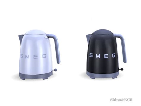 inspired by the SMEG Tea kettle  Found in TSR Category 'Sims 4 Clutter' Kitchen Minimalist, Sims 4 Cc Eyes, Sims 4 Kitchen, Sims 4 Traits, Sims 4 Clutter, Tumblr Sims 4, Sims4 Clothes, Sims 4 Cc Furniture, Sims 4 Build