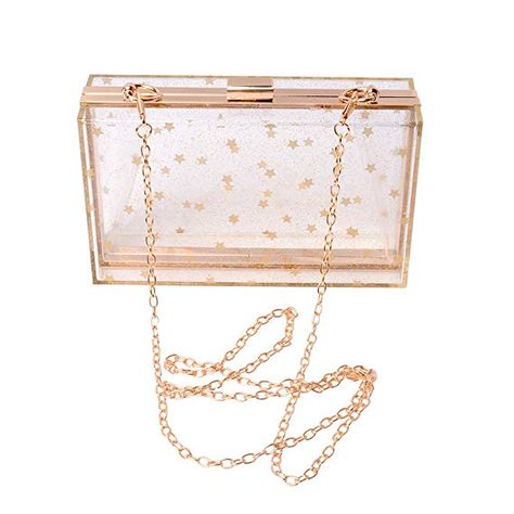 Weddinghelper Women Acrylic Transparent Paris… Crystal Handbag, Gold Flake, Rhinestone Clutch, Crystal Clutch, Wedding Purse, Party Purse, Clear Bag, Clutch Purse Evening, Evening Handbag