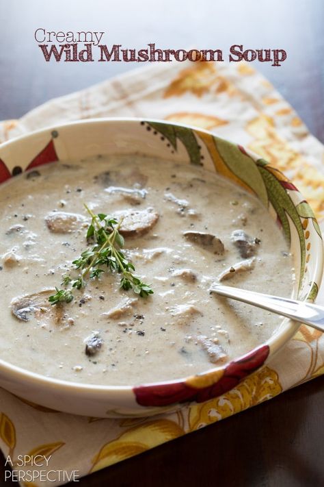 Wild Mushroom Soup, Banting Recipes, A Spicy Perspective, Fall Soup Recipes, Product Testing, Wild Mushroom, Savory Soups, Fall Soups, Soup And Sandwich