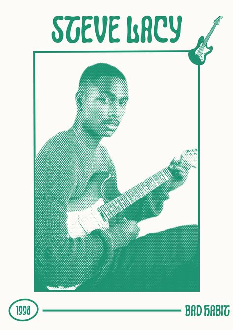 Free Prints Aesthetic, Retro Artist Posters, Dorm Posters Green, Steve Lacy Wall Prints, Collage Wall Prints Aesthetic Blue And Green, Masego Poster, Steve Lacy Poster Print, Steve Lacy Poster Vintage, Poster Inspo Room