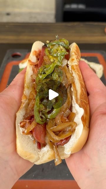 James Brown on Instagram: "The Seattle Dog 🌭" Seattle Hot Dog, Hot Dog Casserole, Seattle Dog, Hotdog Sandwich, Blackstone Grill, Random Recipes, Hot Dog Recipes, Instagram Videos, Smoker Recipes