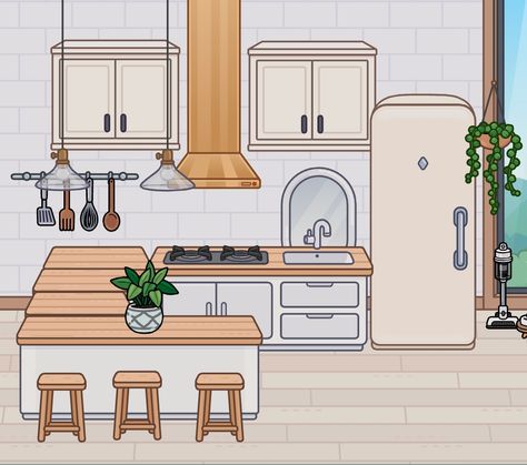 Toca Boca Kitchen, Toca Life World Aesthetic Pfp, Toka Boka, Free House Design, Aesthetic Bedroom Ideas, Adorable Homes Game, Modern Mansion, Cute Room Ideas, Cute Kitchen