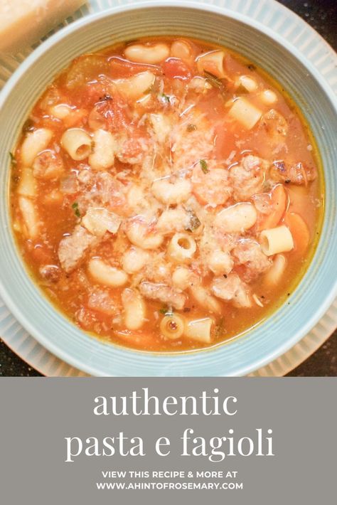 Pasta And Fagioli Italian, Pasta Fagioli With Pancetta, Soup Pasta Fagioli, Pasta Fagioli Recipe Traditional, Pasta Fasul Recipe, Pasta Fagioli Authentic, White Pasta Fagioli, Authentic Pasta Fagioli, Pasta Fagiole