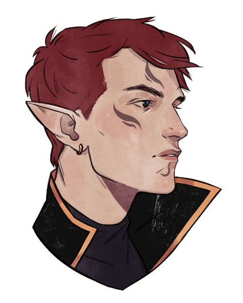 Dnd Elves, Male Elf, Elf Characters, Short Red Hair, Character Collection, Character Design Animation, Drawing Images, Character Design Male, Interesting Faces