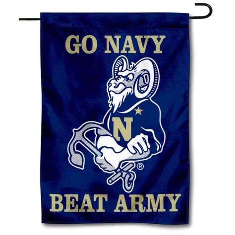 PRICES MAY VARY. 13 in x 18 in in Size with Top Pole Sleeve for hanging from your Garden Stand (Accessories Sold Separately) Made of Double Sided 2-Ply 100% Polyester with Sewn-In Liner, Double Stitched Perimeter Sewing, Imported Navy Midshipmen Logos are Screen Printed and Viewable and Readable Correctly on Both Sides Perfect for your Garden, Window, Front Entrance, or as a Wall Hanging Officially Licensed and University, College or School Approved Perfect for your garden or home entrance is ou Go Navy Beat Army, Navy Football, Military Poster, Floral Diy, Navy Day, Go Navy, Navy Life, Navy Mom, Naval Academy