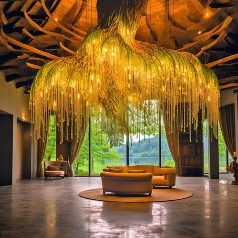 Weeping Willow Chandelier: Illuminate Living Spaces Naturally Weeping Willow Chandelier, Comforter Sets Farmhouse, Chandelier Tree, Resort Design Plan, Resort Ideas, Indoor Playroom, Floral Toile, Classic Chandeliers, Flower Lamp