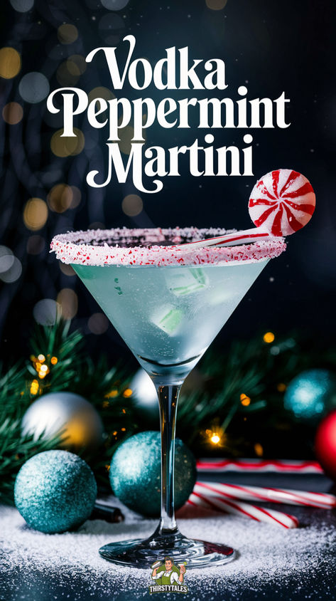 "Indulge in the refreshing flavors of a Vodka Peppermint Martini with this  easy cocktail recipe! Perfect for holiday gatherings or cozy nights in,  this delightful drink combines Smirnoff Peppermint Twist and Smirnoff  Raspberry for a sweet twist. Discover the ultimate Peppermint Martini  Recipe that elevates classic vodka cocktails. Cheers to festive sips with  our delicious Martini Recipes Vodka!" Peppermint Twist Smirnoff Drinks, Christmas Liquor Drinks, Cocktail Vodka Recipes, Peppermint Vodka Drinks, Christmas Drinks With Vodka, Peppermint Cocktails, Vodka Holiday Drinks, Peppermint Martini Recipe, Smirnoff Peppermint Twist