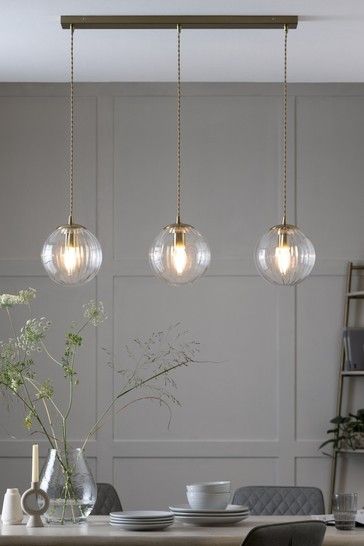 Lights Over Dining Table, Lights Over Island, Lights Over Kitchen Island, Decor Salon, Dining Table Light, Dining Table Lighting, Island Pendant Lights, Brass Pendant Light, Wall Ceiling Lights