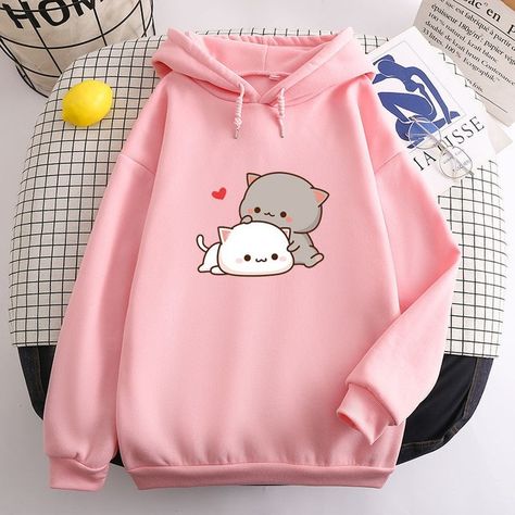 🎉New Arrival Alert!👀 Snuggle up with our adorable Kawaii Snuggle Cats Print Hoodie! 😻 Perfect for chilly weather and cozy nights in. 😍🙌 Get yours now and join the #KawaiiCats squad! 🐾 #NewIn #HoodieSeason #CuteKittens #CozyVibes #SnuggleWeather #CatLovers #TrendingNow #LimitedStock #MustHave #ShopNow 🛍️ #taiku #kawaii #kawaiiaesthetic #kawaiicute Cute Pink Tops, Peach Cat, Aesthetic Hoodies, Kawaii Clothing, Women Cartoon, Cat Kawaii, Clothing Aesthetic, Kawaii Harajuku, Aesthetic Hoodie