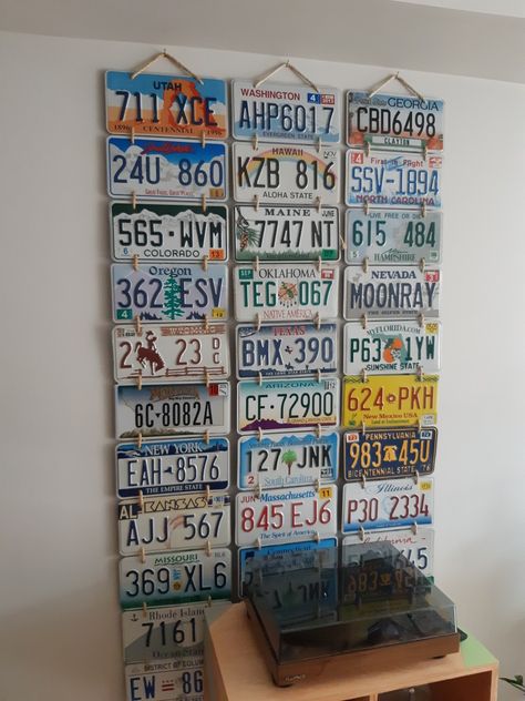 Vintage License Plates Decor Wall Art, Plate On Wall Decor, License Plate Decor Wall Art, Plate On Wall, License Plate Wall Decor, Plates Wall Decor, License Plate Decor, License Plate Wall, Plates Wall