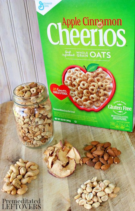 Recipe Using Cheerios, Cheerios Treats, Cheerios Bars, Cinnamon Chex Mix, Cheerios Snacks, Batgirl Party, Easy Rocky Road, Cheerios Recipes, Dried Apple Chips