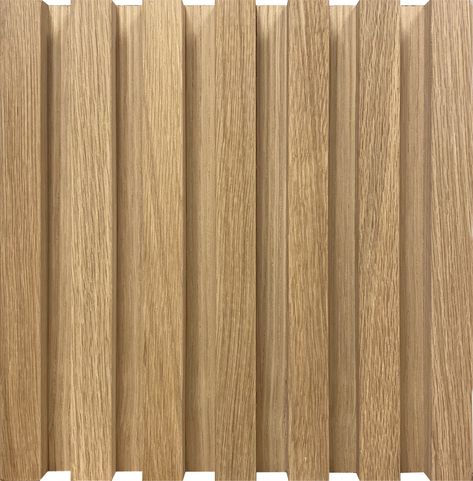 Slatted Panel in White Oak Unfinished Slatted Wood Wall, Slat Wall Paneling, Wood Wall Panel, Wood Slat Wall, Teak Wall, Oak Panels, Up House, Designer Drapes, Wood Panel Walls