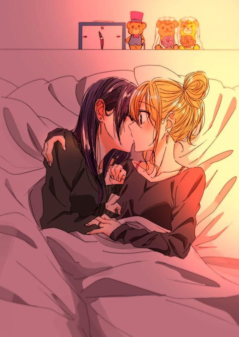 From Stepsisters to Wives Citrus Manga, Yuri Manga, Lesbian Art, Yuri Anime, Anime Girlxgirl, Anime Kiss, Anime Kawaii, Anime Love, بلاك بينك