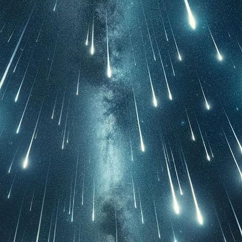 Meteor Shower Aesthetic, Meteor Rain, Secrets Of The Universe, Meteor Shower, Fantasy Aesthetic, Night Skies, The Universe, Astronomy, Art Ideas